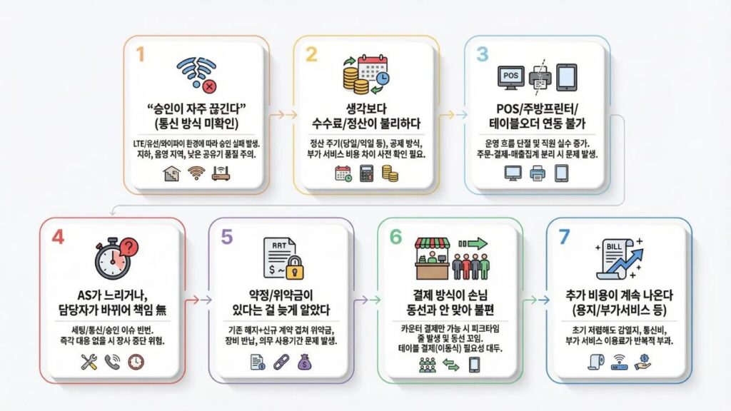 카드단말기 교체 후 후회하는 이유(승인 오류·정산 문제)