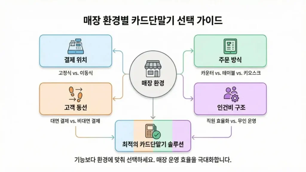 카드단말기 종류 전체 정리 매장 환경별 선택 가이드