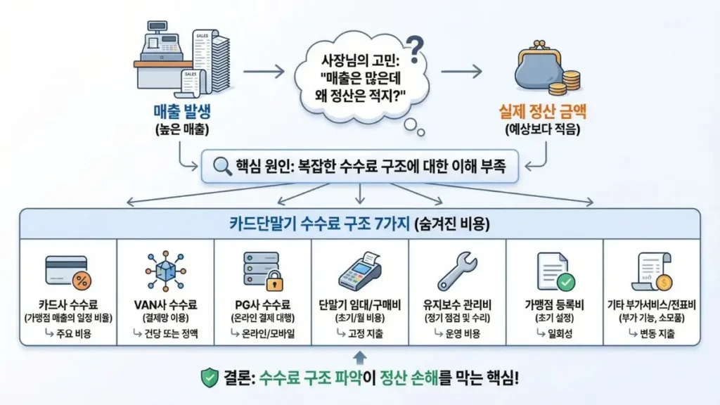 정산 금액이 예상보다 적어지는 이유를 구조로 정리