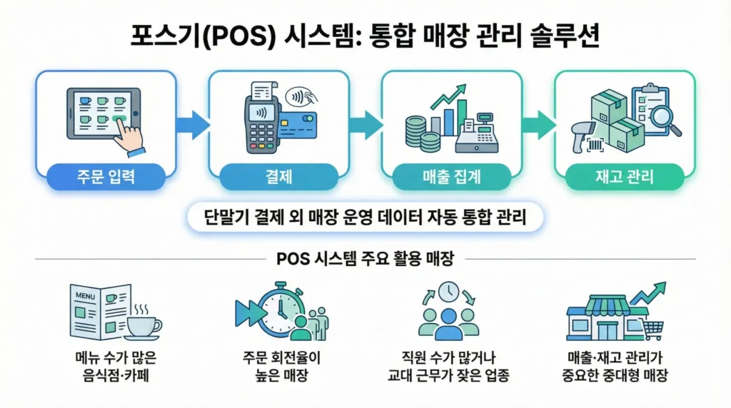 POS 시스템 주문 입력부터 결제까지 운영 흐름 예시