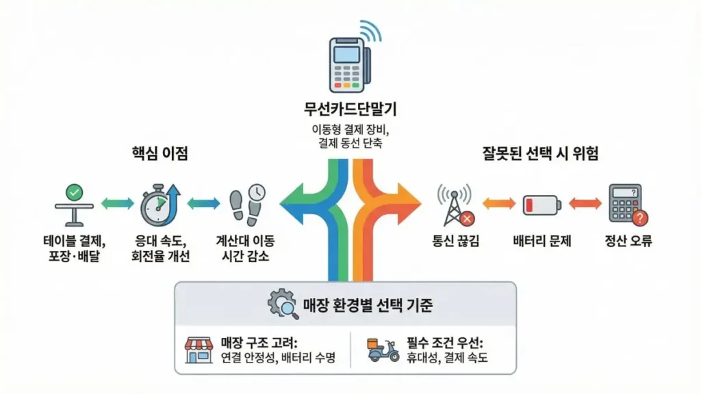 무선카드단말기 완벽 가이드 매장 환경별 선택 기준