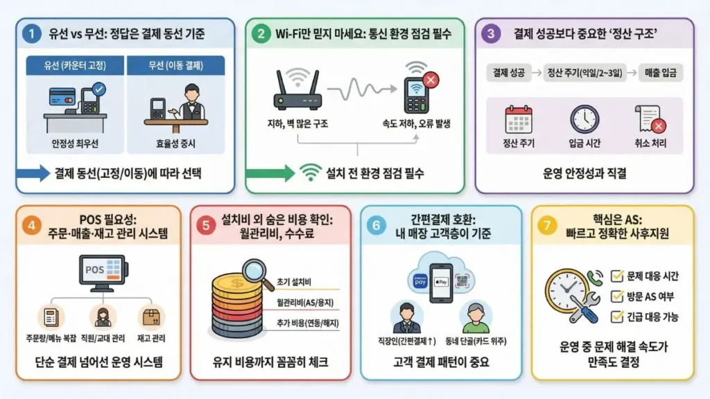 무선카드단말기 설치 환경 점검(와이파이 LTE 통신)