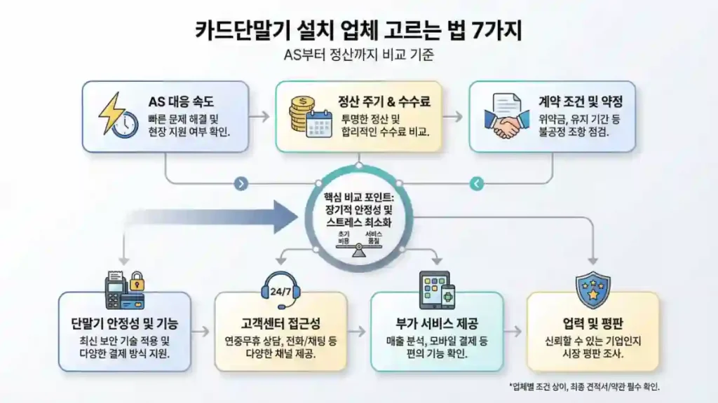 카드단말기 설치 업체 선택 기준 정리